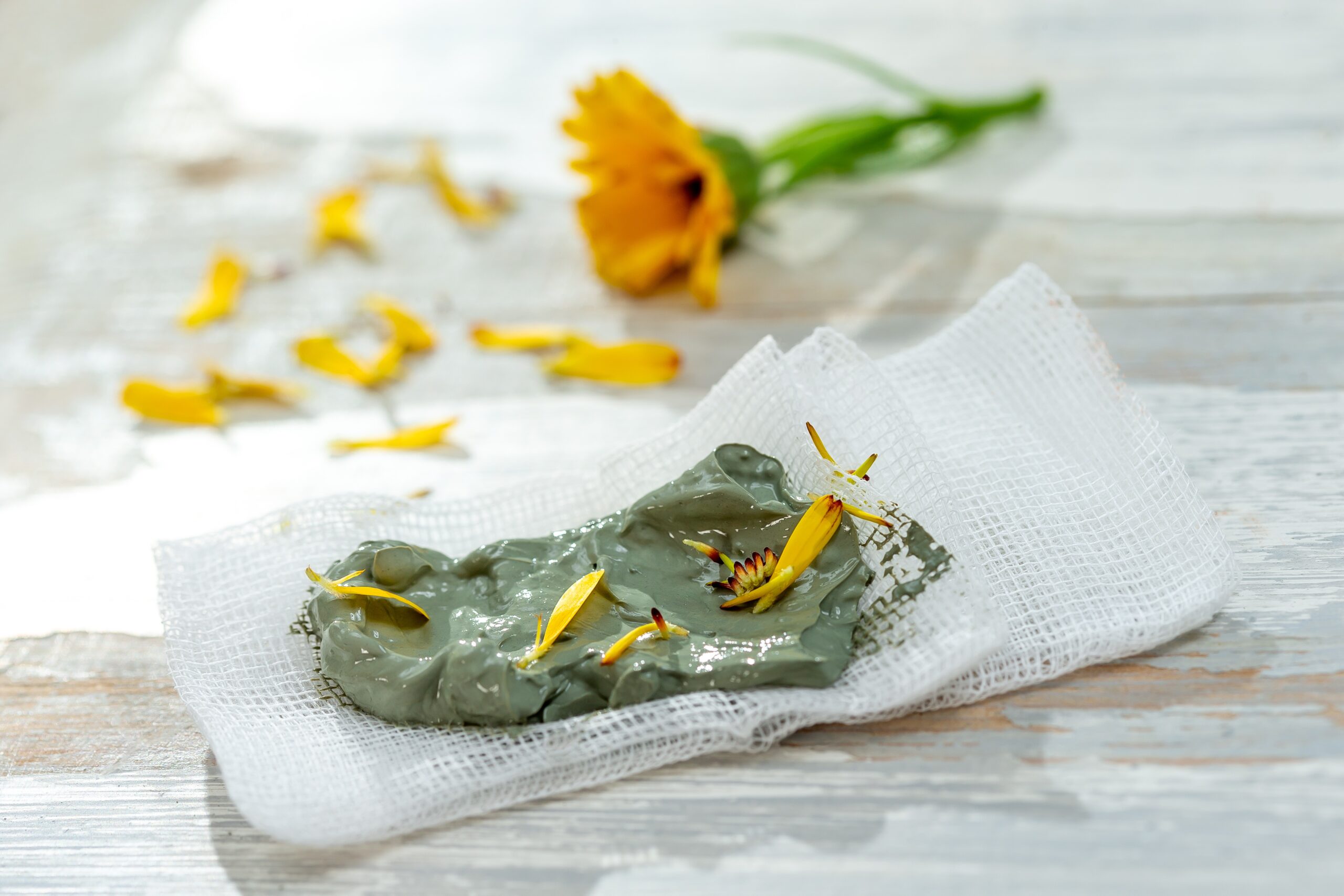 επουλωτική κομπρέσσα με χαμομηλι 